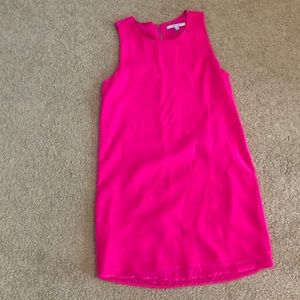 Hot Pink Dress with Zipper Back